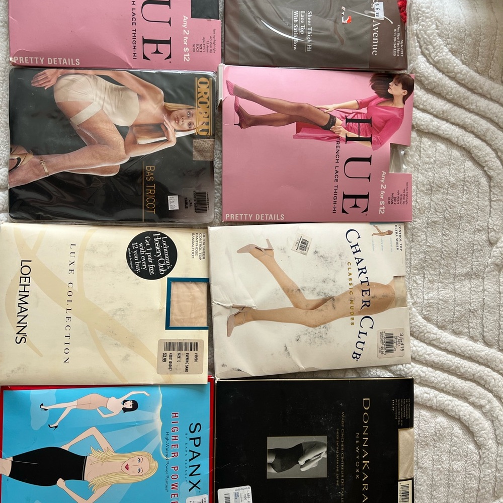 NIB- Vintage stockings and shape-wear. All size LG/Tall or XL